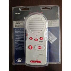 Genie Intellicode G-Mail Wall Console Message Center GML-WC Series II New